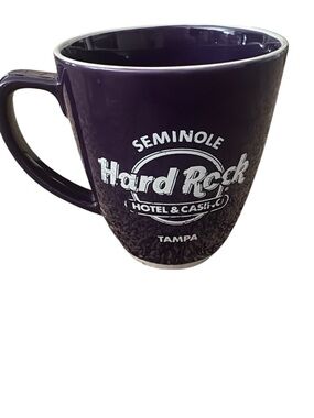 Hard Rock Seminole Tampa Deep Purple Ceramic Coffee Mug